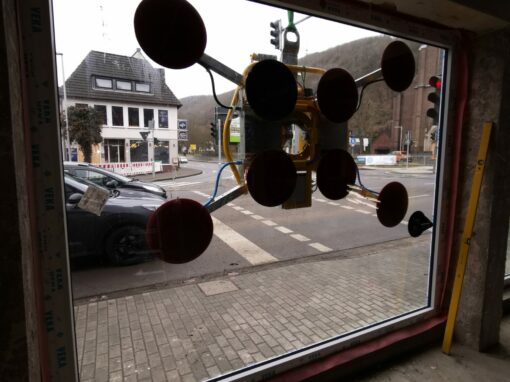 Glasscheiben Halterung